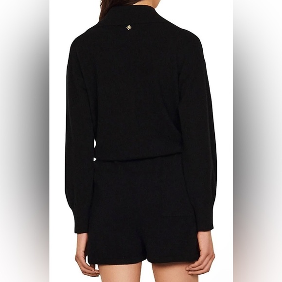 Sandro Marcie Long Sleeve Cashmere Romper - NWT - Size 38 (US 6) - Picture 2 of 14